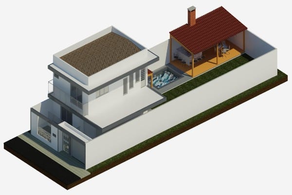 Projeto Arquitetônico - Maquete 3D